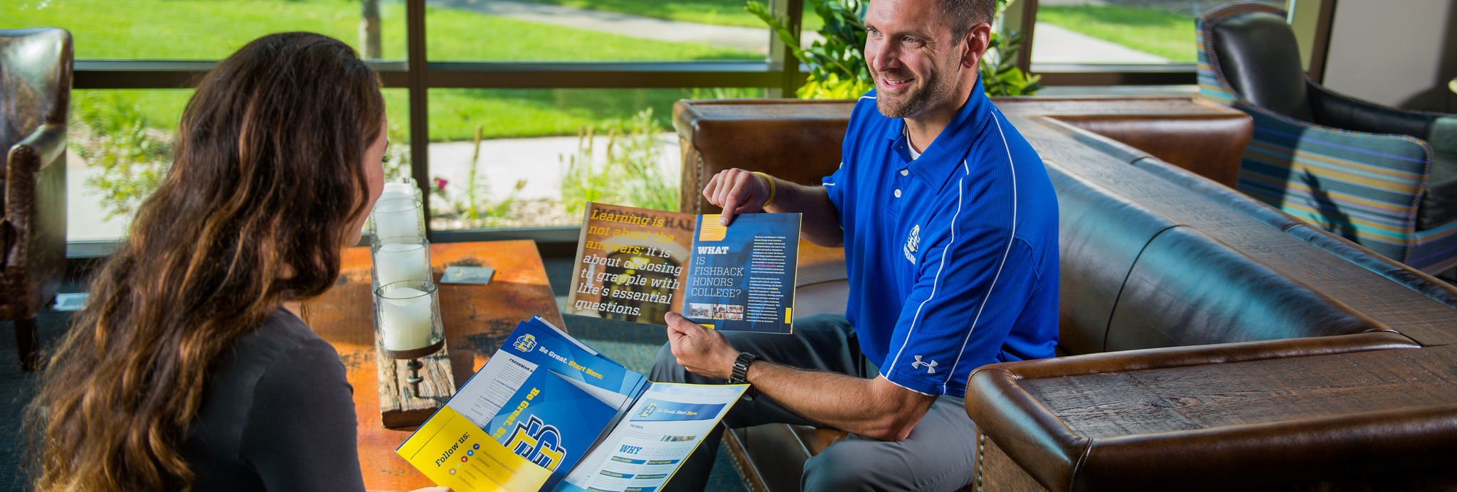 SDSU Admissions meeting with prospective student.